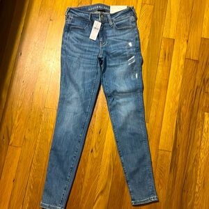 American Eagle jegging next level stretch jeans 00 24W short. NWT